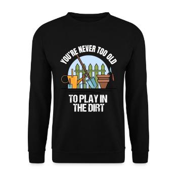 Garten Gärtner Gärtnerin Hochbeet Blumen Pflanzen - Unisex Pullover - Schwarz - Vorne - Alina (178cm) & Michal (187cm)