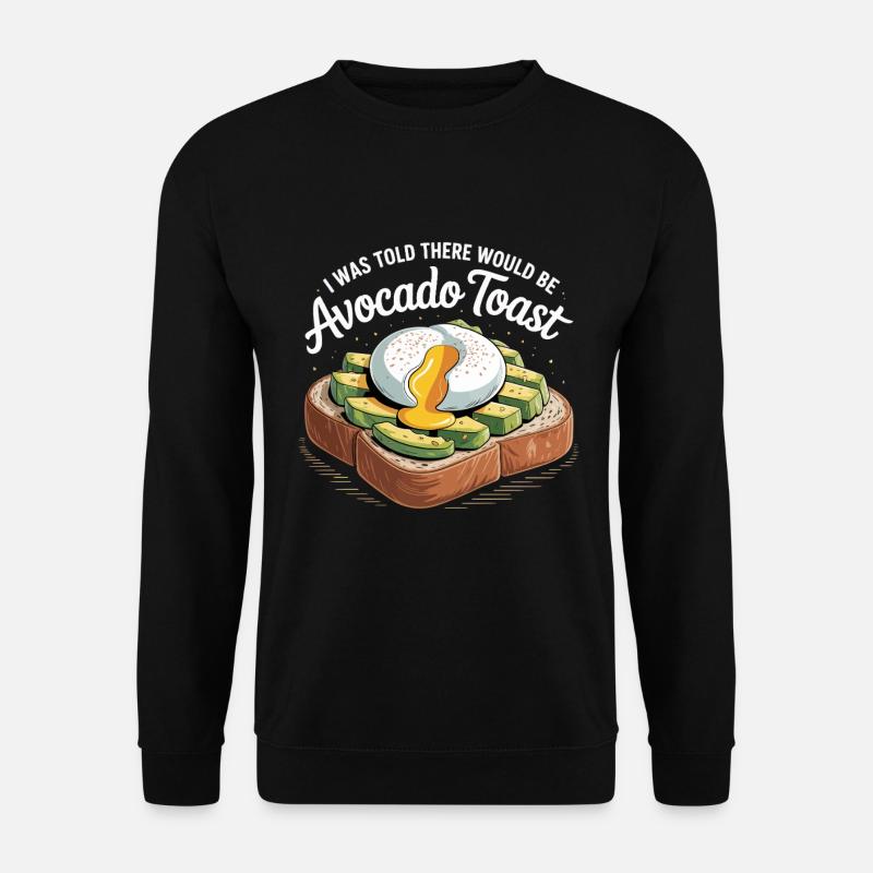 Wo ist der Avocado-Toast? - Unisex Pullover - Schwarz