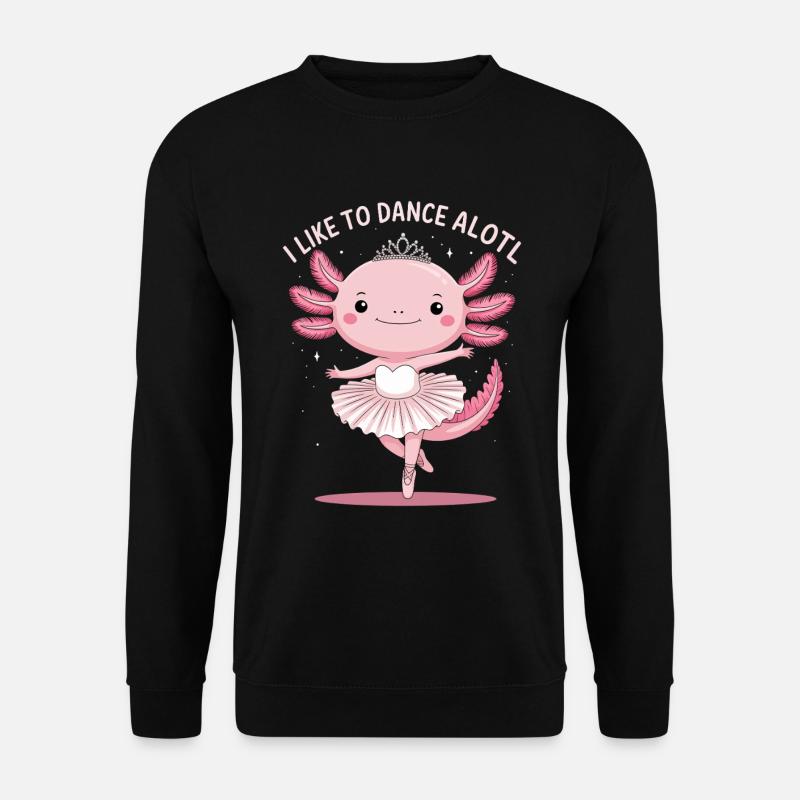 Axolotl Ballet Dancer - Unisex Sweatshirt - black