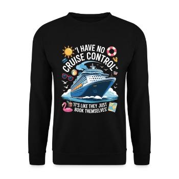 Vacances en croisière amusantes - Sweat-shirt Unisexe - noir - Devant - Alina (178cm) & Michal (187cm)