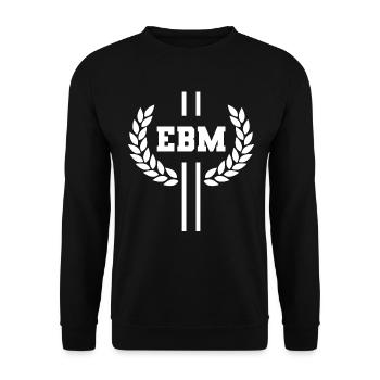 EBM - Unisex Pullover - Schwarz - Vorne - Alina (178cm) & Michal (187cm)