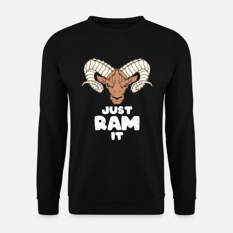 Aries Widder - Unisex Pullover - Schwarz