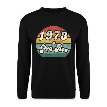 1973 # Vintage Pro Roe - Sweat-shirt Unisexe - noir - Devant - Alina (178cm) & Michal (187cm)