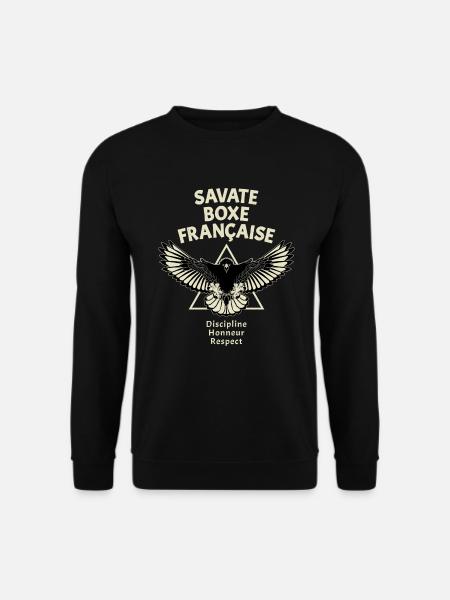 Savate Kickboxing Eagle - Unisex Sweatshirt - black