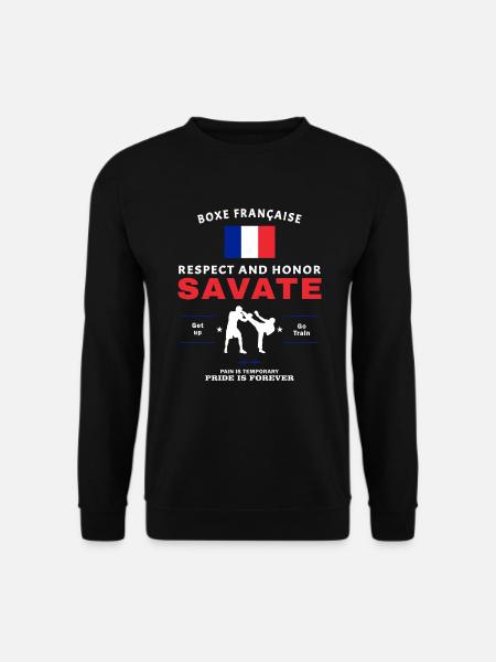 Savate Kickboxer - Unisex Pullover - Schwarz