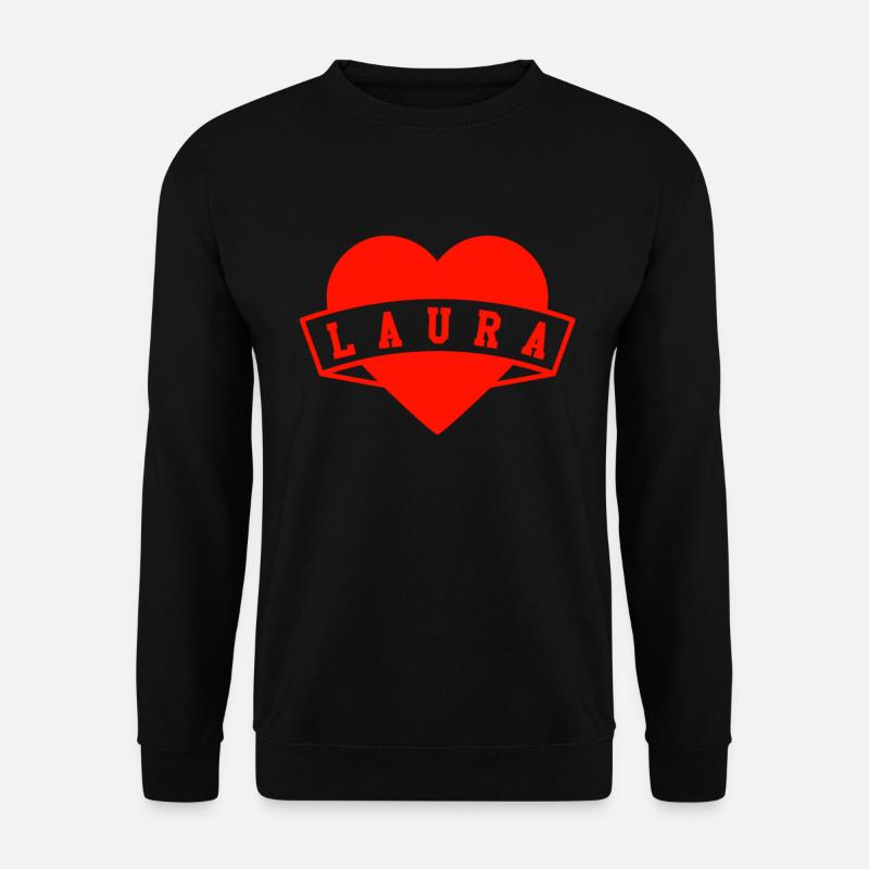 First name Laura - Unisex Sweatshirt - black