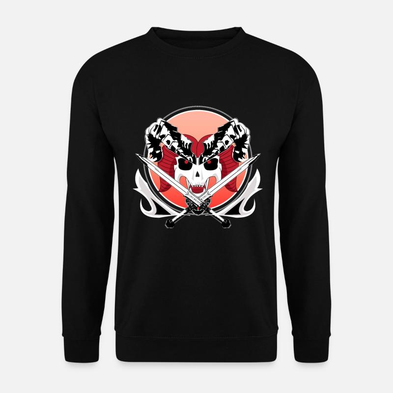 Warrior skull - Unisex Sweatshirt - black