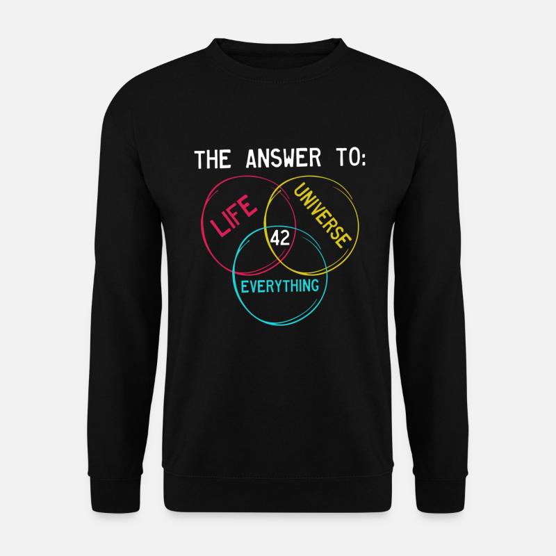 The answer is 42 - Unisex Pullover - Schwarz