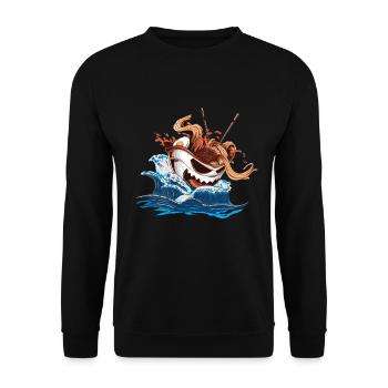 Soupe japonaise - Sweat-shirt Unisexe - noir - Devant - Alina (178cm) & Michal (187cm)