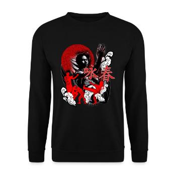 Ving Tsun Kung Fu - Unisex Pullover - Schwarz - Vorne - Alina (178cm) & Michal (187cm)