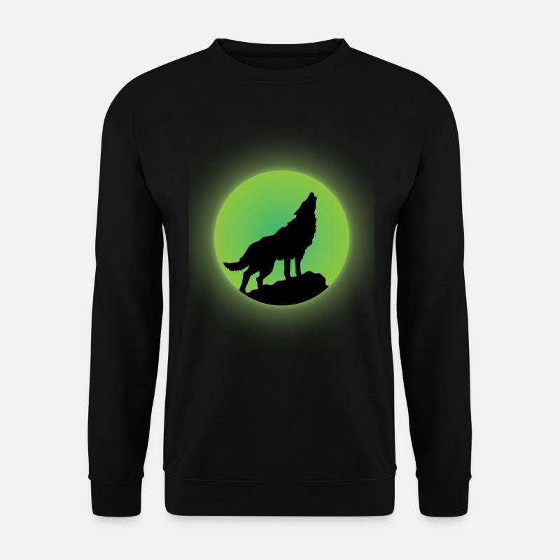 Wolf Glow - Unisex Sweatshirt - black