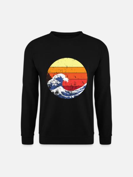 Retro wave japan - Unisex Sweatshirt - black