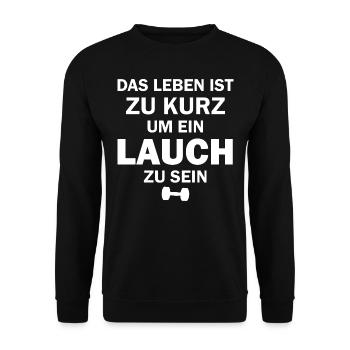 Bodybuilder Saying - Unisex Sweatshirt - black - Front - Alina (178cm) & Michal (187cm)