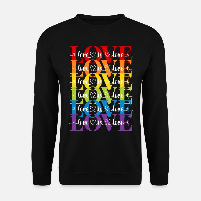L’amour est amour - Sweat-shirt Unisexe - noir