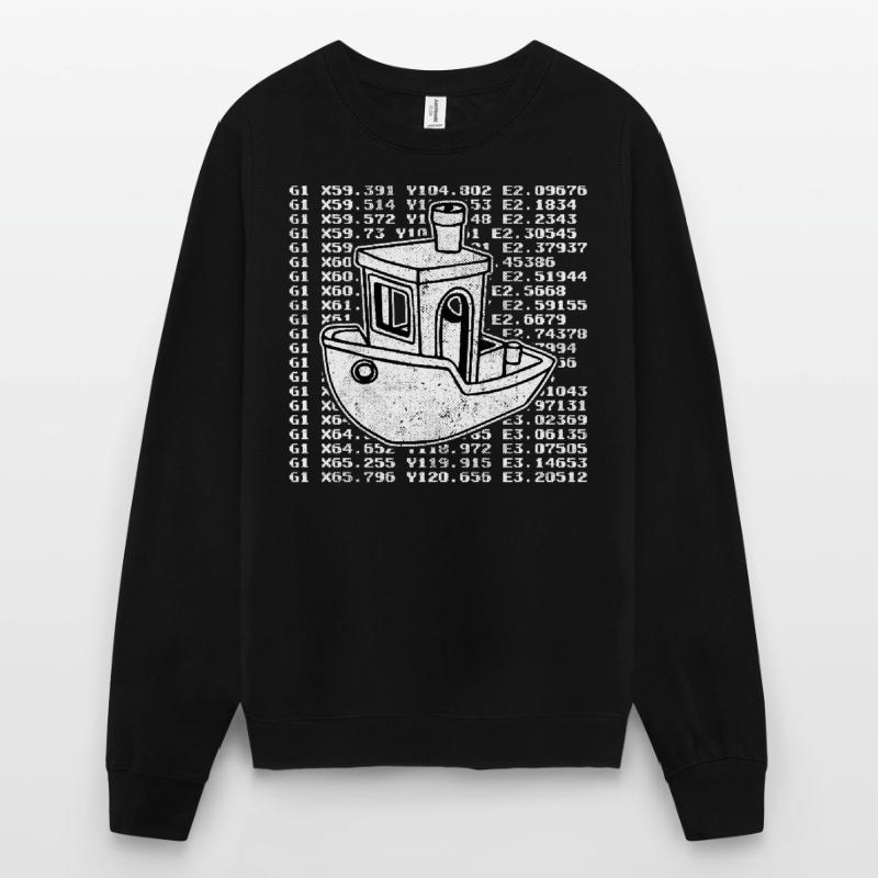 Benchy 3D gcode test hobby modeling Unisex Sweatshirt