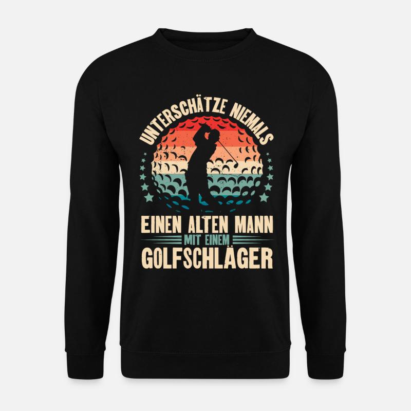 Golf Golfer - Unisex Pullover - Schwarz
