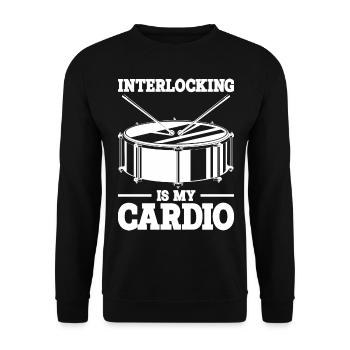 Tenor Schlagzeuger | Tenortrommel Band Geschenk - Unisex Pullover - Schwarz - Vorne - Alina (178cm) & Michal (187cm)