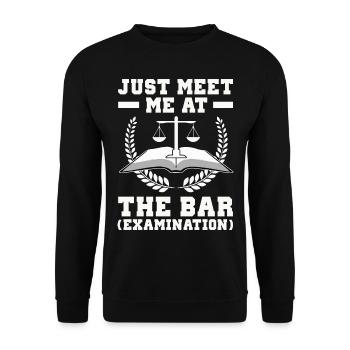 Anwalt - Unisex Pullover - Schwarz - Vorne - Alina (178cm) & Michal (187cm)