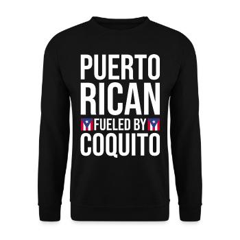 Puerto Rico Geschenkidee | Puerto Ricaner Heimat - Unisex Pullover - Schwarz - Vorne - Alina (178cm) & Michal (187cm)