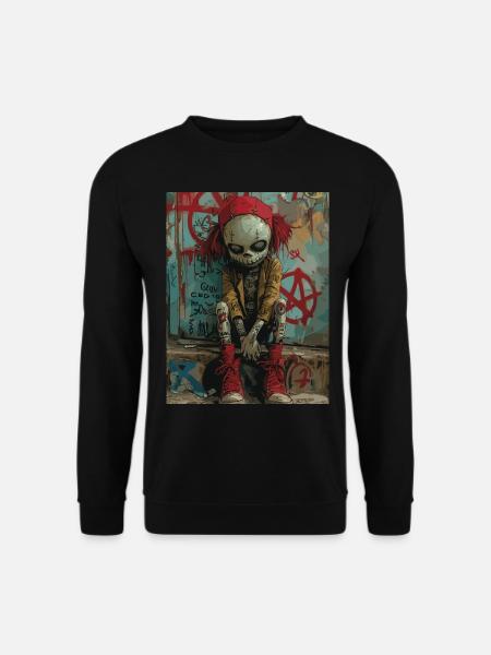 Freaky World - Skull, Totenkopf - Unisex Pullover - Schwarz