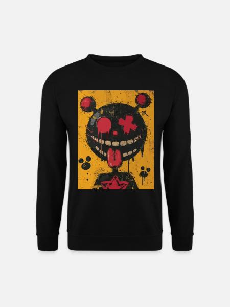 Creepy Clown - Skull Horrormotiv - Unisex Pullover - Schwarz