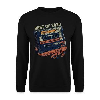 2020 Jahrgang 2020 Kassette - Jahrgang seit 2020 - Unisex Pullover - Schwarz - Vorne - Alina (178cm) & Michal (187cm)