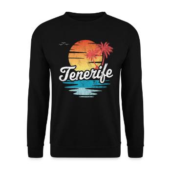 Ténérife - Sweat-shirt Unisexe - noir - Devant - Alina (178cm) & Michal (187cm)