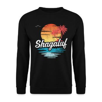 Shagaluf - Unisex Sweatshirt - black - Front - Alina (178cm) & Michal (187cm)