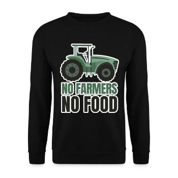 Farmer Farmer Farmer Farmer Wife Farmer Gift - Unisex Sweatshirt - black - Front - Alina (178cm) & Michal (187cm)