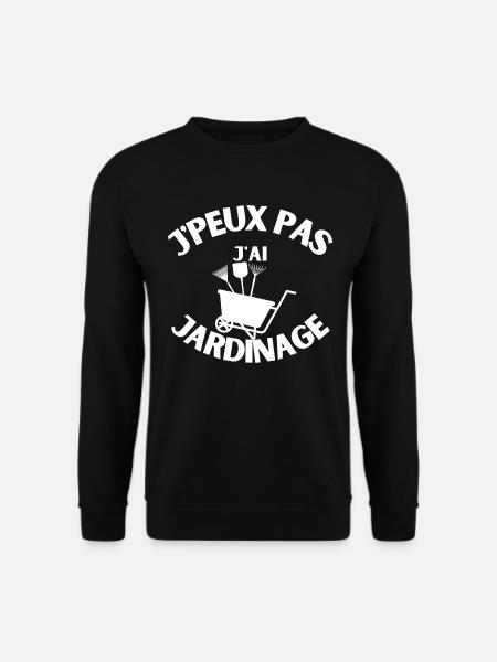 je peux pas j ai jardinage - Sweat-shirt Unisexe - noir