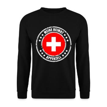 MY HOME APPENZELL - Unisex Sweatshirt - black - Front - Alina (178cm) & Michal (187cm)