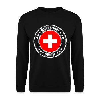 MY HOME SURSEE - Unisex Sweatshirt - black - Front - Alina (178cm) & Michal (187cm)