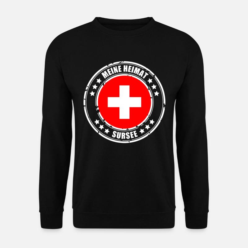 MEINE HEIMAT SURSEE - Unisex Pullover - Schwarz