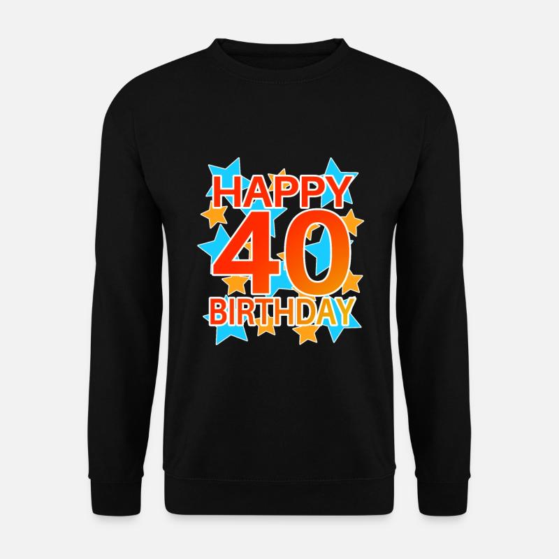 40 Jahre Geburtstag Geschenkidee - Unisex Pullover - Schwarz
