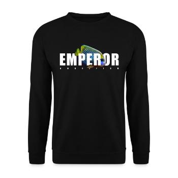 Empereur Poisson-ange Gardien de l’aquarium marin - Sweat-shirt Unisexe - noir - Devant - Alina (178cm) & Michal (187cm)