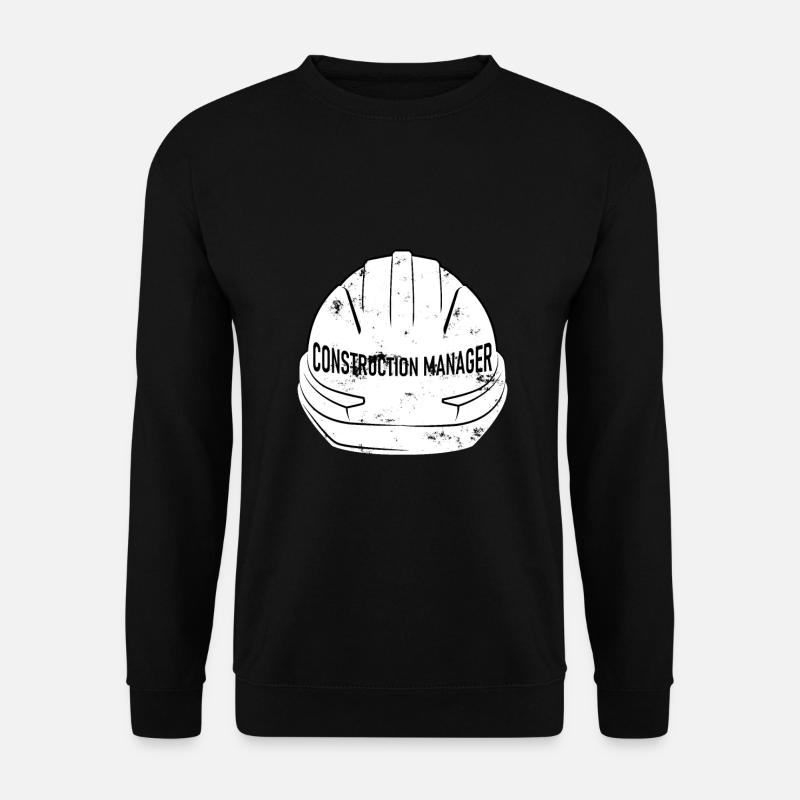 Chantier de construction, casque - Sweat-shirt Unisexe - noir