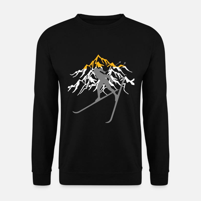 Langlauf, Cross Country - Unisex Pullover - Schwarz