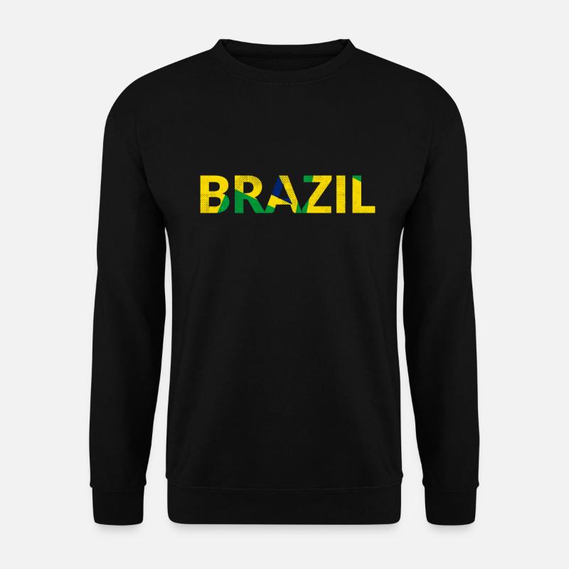 Brésil, Brésil, Brésiliens, drapeau, drapeaux - Sweat-shirt Unisexe - noir