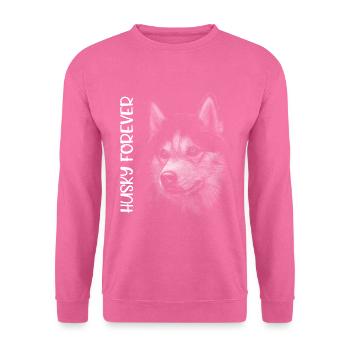 HUSKY FOREVER - Sweat-shirt Unisexe - rose - Devant