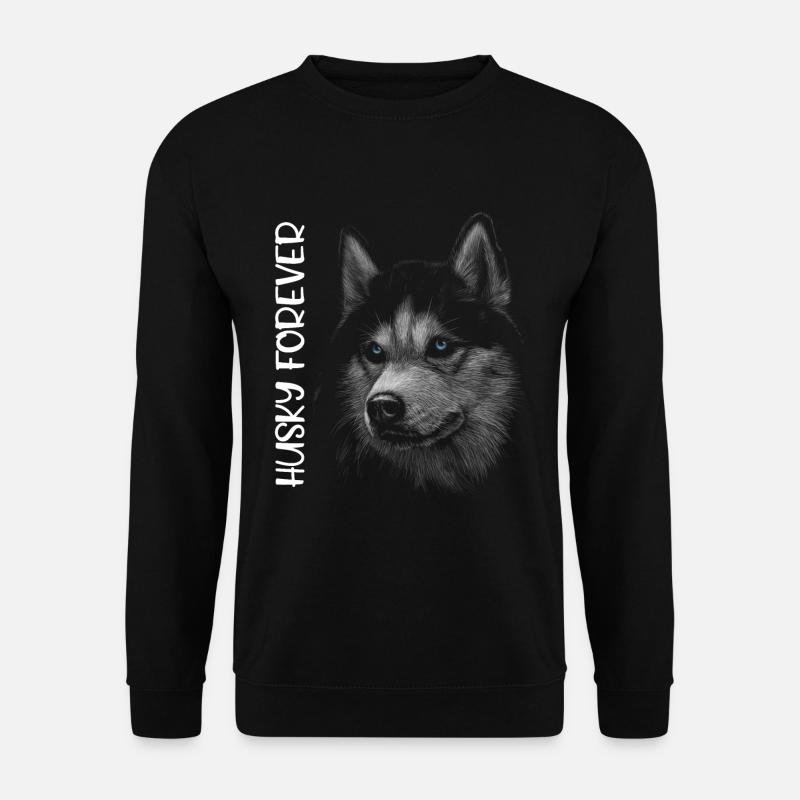 HUSKY FÜR IMMER - Unisex Pullover - Schwarz