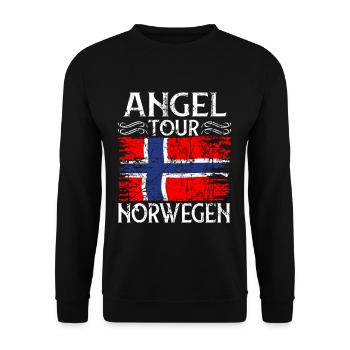 Angel Tour Norvège Pêcher - Sweat-shirt Unisexe - noir - Devant - Alina (178cm) & Michal (187cm)