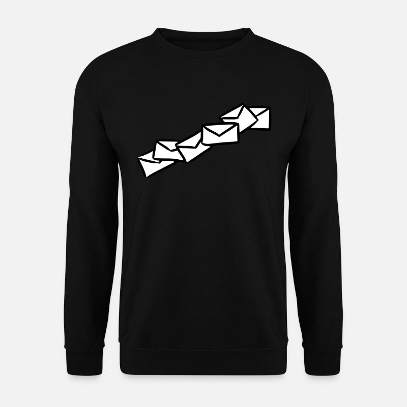 Briefe Nachrichten Sendung message letters - Unisex Pullover - Schwarz