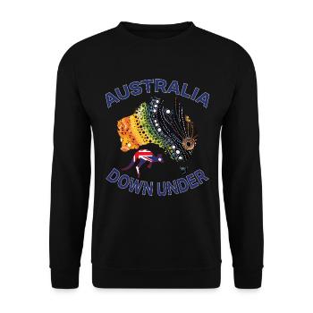Australia - Spirit of Down Under - Unisex Pullover - Schwarz - Vorne - Alina (178cm) & Michal (187cm)