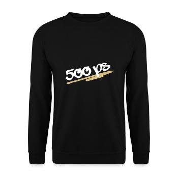 Cadeau de rap allemand 500 ps - Sweat-shirt Unisexe - noir - Devant - Alina (178cm) & Michal (187cm)