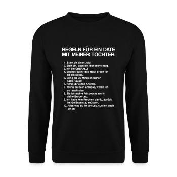 Vintage 22 03 2019 14h46m00s - Unisex Pullover - Schwarz - Vorne - Alina (178cm) & Michal (187cm)