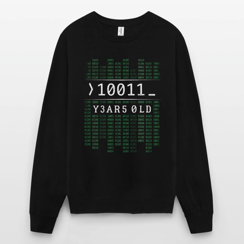 10011 YEARS OLD BINARY CODE 19TH BIRTHDAY GIFT Unisex Sweatshirt