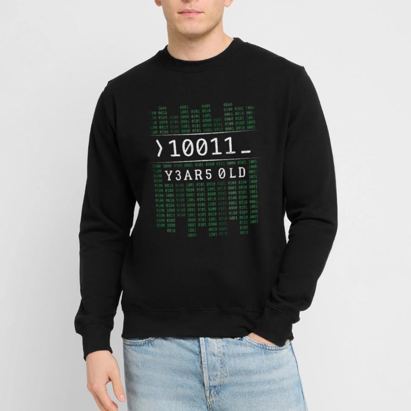 10011 YEARS OLD BINARY CODE 19TH BIRTHDAY GIFT Unisex Sweatshirt