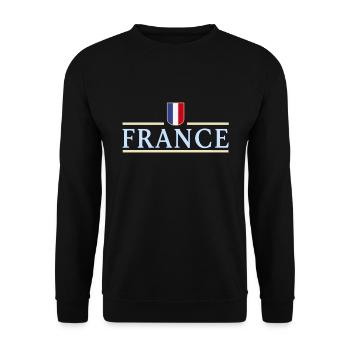 France Maillot de football France Jersey Cadeau - Sweat-shirt Unisexe - noir - Devant - Alina (178cm) & Michal (187cm)
