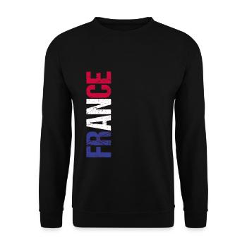 France Maillot de football France Jersey Cadeau - Sweat-shirt Unisexe - noir - Devant - Alina (178cm) & Michal (187cm)