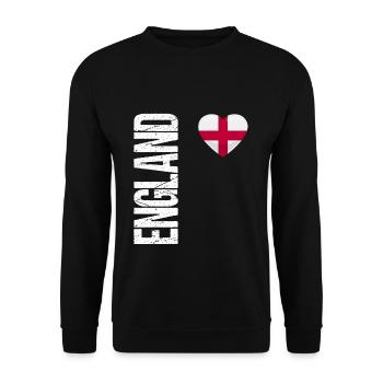 Angleterre Football Jersey Soccer Cadeau - Sweat-shirt Unisexe - noir - Devant - Alina (178cm) & Michal (187cm)